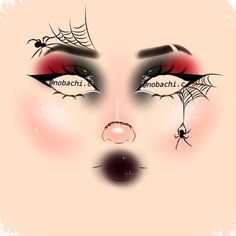 Makeup Drawing Halloween, Halloween Makeup Drawing, Halloween Mackup Ideas, Halloween Inspired Makeup Looks, Halloween Face Charts Makeup Ideas, Halloween Themed Makeup Simple, Halloween Makeup Looks Drawing, Halloween Makeup Face Charts, Cool Halloween Makeup Pretty