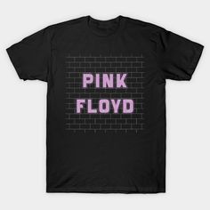 pink floyd t - shirt on a black background