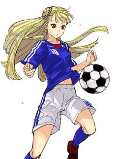 Blonde Haired Girl, Girls Playing Football, Girl Playing Soccer, Raw Image, Football Drawing, Old Best Friends, Playing Soccer