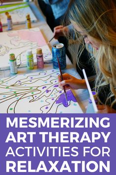 Art Therapy Activities For Adults, Therapy Activities For Teens, Art Therapy Activities For Kids, Expressive Art Therapy Activities, Therapy Group Activities, Art Therapy Group, Therapeutic Art Activities, Therapy Art, Mindfulness Art