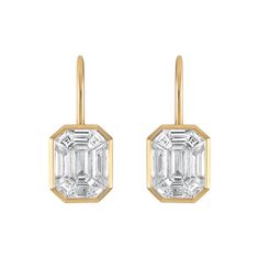 14K Gold Diamond 1.45 Cts Please allow 6-8 weeks for delivery. All prices are in US Dollars. Luxury Emerald Cut Single Diamond Earrings, Luxury Modern Emerald Cut Diamond Earrings, Luxury Single Cut Diamond Dangle Earrings, Luxury Timeless Emerald Cut Diamond Earrings, Luxury Emerald Cut Earrings, Luxury Drop Single Earring, Luxury Elegant Faceted Earrings, Rose Gold Jewellery, Bling Accessories