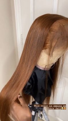 Natural Wig Colors Black Women, Light Brown Frontal Wig, Color 30 Wig, Fall Wig Ideas, Light Brown Lace Front Wig, Brown Lace Front Wigs Black Women, Frontal Color Ideas, Brown Wig Install, Honey Brown Wigs