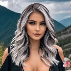 Reverse Balayage On Gray Hair: Everything You Need To Know « Only Hairstyles Balayage Hair Grey Ash Blonde, Ash Grey Balayage, Two Tone Hair Color, Grey Balayage, Silver Ombre Hair, Grey Blending, Reverse Balayage, Toned Hair, Gray Balayage