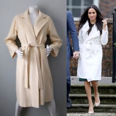 Reposhing This Item I Purchased From @Graindepoudre. Loved It, But Ready To Rotate For Something New. Questions? Leave A Comment Below! Cashmere Wrap, Belted Coat, Vintage Jackets, Vintage Jacket, Cream White, Something New, Vintage Ladies, Cashmere, Jackets & Coats