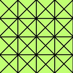 a green background with black squares and lines