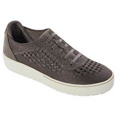 Jambu Lilac Leather Casual Sneaker Take your style to the next level with this casual, vulcanized sneaker. A lace-up look gives this slip-on style a classic feel while non-slip traction outsoles keep you moving with confidence and the relax foam insoles keep you comfortable.  Good to Know  •Jambu & Co is authorized to use the American Podiatric Medical Association (APMA) Seal of Acceptance Gray Low-top Sneakers With Perforated Toe Box, Gray Lace-up Sneakers With Perforations, Gray High-top Slip-on Sneakers With Rubber Sole, Gray Synthetic Sneakers With Elastic Laces, Gray Slip-on Sneakers With Perforations, Gray Perforated Slip-on Sneakers, Slip-on Low-top Sneakers With Elastic Laces, Gray Low-top Slip-on Sneakers, Gray Synthetic Slip-on Sneakers With Textured Sole