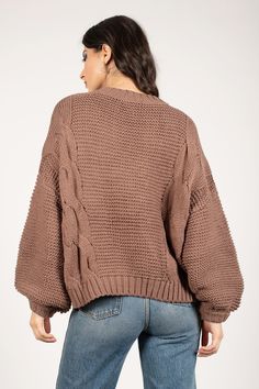 We don't know about you but we like to think it's sweater weather all. year. long. Shop our oversized, cozy sweaters & get 50% off your 1st order! Brown Chunky Knit Sweater, Chunky Knit Sweater Brown, Chic Brown Chunky Knit Sweater, Brown Chunky Knit Acrylic Sweater, Fitted Brown Chunky Knit Sweater, Trendy Sweater, Chunky Knit Sweater, Slouchy Sweater, Trendy Sweaters