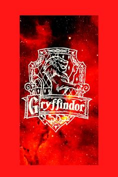 the logo for glyfindor on a red background