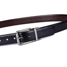 Add a touch of style to your outfits with the elegant genuine leather belt. With its reversible pin buckle, it's suitable for all occasions. And thanks to its width of 3.4 cm, it provides a casual yet elegant look. Width 3.4cmReversible buckle Formal Black Belt With Metal Pin Buckle, Classic Black Belt With Metal Pin Buckle, Luxury Formal Belt With Metal Pin Buckle, Black Metal Pin Buckle Belt, Classic Belt With Metal Pin Buckle For Workwear, Business Leather Belt Buckles With Metal Pin, Leather Belt Buckles With Metal Pin For Business, Classic Business Belts With Metal Pin Buckle, Black Leather Strap Belts For Formal Occasions