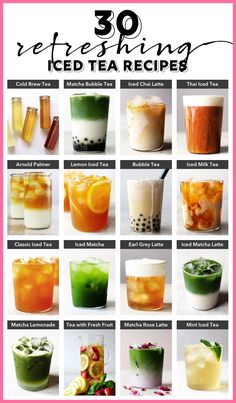 there are many different types of iced teas