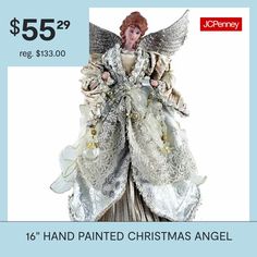 a christmas angel is on sale for $ 55