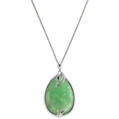 in stock Elegant Jade Necklace With Large Pendant, Elegant Engraved Jade Necklace, Formal Green Engraved Necklace, Green Oval Pendant Necklace With Engraving, Green Oval Pendant Necklace Engraved, Elegant Green Jewelry With Large Pendant, Classic Green Teardrop Pendant Necklace, Elegant Green Macy's Jewelry, Green Teardrop Pendant Jewelry With Large Pendant