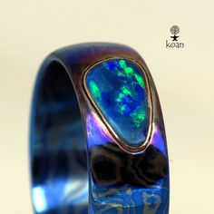 Titanium mokume gane Au14K Australian black opal douplet | Etsy Opal Ring With Inlay Perfect For Gifts, Opal Inlay Ring Gift, Gift Opal Inlay Ring, Black Australian Opal Ring, Unique Sterling Silver Opal Inlay Ring, Mokume Gane Rings, Collectible Blue Inlay Rings, Mokume Gane Ring Wedding, Australian Black Opal