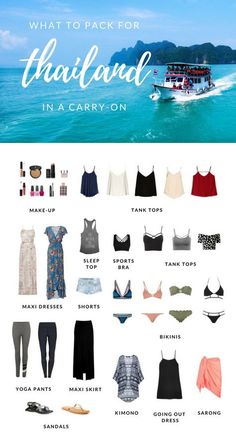 what to pack for thailand in a carry on