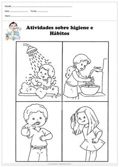 the spanish language worksheet for children to learn how to wash their hands with water