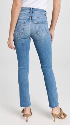 MOTHER Mid Rise Dazzler Ankle Fray Jeans | Shopbop Frayed Jeans, Mid Rise, New Arrivals, My Style, Free Shipping