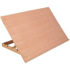 a wooden table top with one section missing from the bottom and another part missing from the bottom