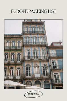 an image of a building with windows and balconies on the front, in europe