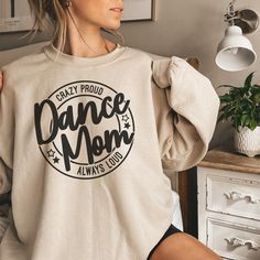 Dance Mom Sweatshirtfunny Dance Mom Shirt Dance Mom Hoodie - Etsy Cotton Hip Hop Sweatshirt For Dance Class, Fall Cotton Sweatshirt For Dance, Fall Dance Cotton Sweatshirt, Cotton Graphic Print Sweatshirt For Dance, Cotton Sweatshirt For Dance In Fall, Cotton Tops For Dance Class In Fall, Long Sleeve Cotton T-shirt For Dance, Long Sleeve Cotton T-shirt For Dance Class, Dance Comp