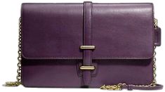 Classic Coach Clutch For Formal Occasions, Elegant Purple Clutch For Everyday Use, Elegant Architecture, Coach Legacy, Purple Bag, Branding Coach, Women's Bags, Chain Strap, Messenger Bag