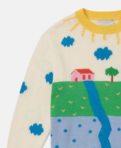 Playful Cream Winter Sweater, Playful Multicolor Cotton Sweater, Fall Cotton Sweater For Playtime, Cotton Sweater For Playtime In Fall, Cotton Sweater For Fall Playtime, Soft Knit Sweater For Playtime In Fall, Cozy Winter Sweater For Playtime, Playful Cotton Winter Sweater, Playful Cotton Sweater For Fall