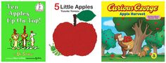 three children's books about apples