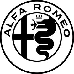 the logo for alfa rome football club, with an image of a snake on it