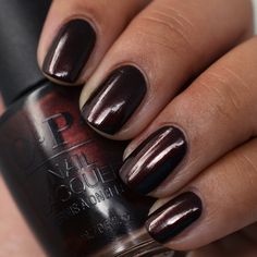 Nail Polish | OPI Nail Laquer Polish – September Nail Salon Opi Midnight In Moscow, Dark Color Nails, Burgundy Nail Polish, Opi Gel Nail Polish, Edit Overlays, Nail Polish Opi, Opi Nail Polish Colors