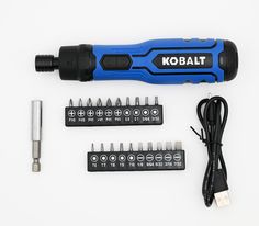 Ideal tool for every day homework project. Kobalt 4-volt Max 1/4-in Cordless Screwdriver (Battery Included and Charger Not Included) in Blue | 68686 Cordless Screwdriver, Automotive Mechanic, Mechanic Tools, Work Truck, Screwdriver Set, Automotive Tools, Homework, Screwdriver, Jay