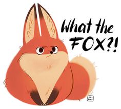 an image of a fox with the words what the fox?