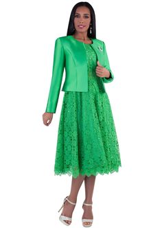 Tally Taylor 4529 2 piece Jacket Dress Colors: Black, Baby Blue, Emerald, Lavender, Purple, Red, Royal, Salmon, Silver, White Dress Length: 45 7/8" Jacket Length: 20 3/4" Sizes: 6, 8, 10, 12, 14, 16, 16W, 18, 18W, 20W, 22W, 24W, 26W Matching Hat Available Tally Taylor H4529 Long Sleeve Party Suit For Spring, Spring Party Suit With Long Sleeves, Long Sleeve Suits For Spring Party, Fitted Green Evening Blazer, Green Fitted Evening Blazer, Fitted Green Blazer For Evening, Fitted Green Sets For Fall, Long Sleeve Sets For Fall Evening, Tailored Long Sleeve Sets For Spring