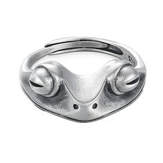 PRICES MAY VARY. 【MATERIAL】:Premium Quality Durable Real 925 Sterling Silver Rings for Women Girls, There Is A “S925” Stamp Inside Of The Frog Ring. 【DESIGN-PROTECT FROGS】: The Whole Ring Is Surrounded By Cute 3D Frog.Protruding Close Eyes and Mouth Made the Frog Realistic.Let's Protect Our Friend Frog Together.The Frog Ring Souvenir Helps us be Friends with Animals.It Is Smooth Inside And Comfortable To Wear.Best Gifts Frog Ring Jewelry.Anti-tarnish Polish Preserves Its Luster And Shine For Lon Frog Ring, Open Rings, Head Ring, Statement Ring Silver, Party Jewelry, Finger Ring, Open Ring, Rings For Women, Ring Vintage