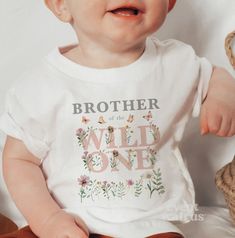 To order MULTIPLE SHIRTS, add to cart ONE at a time. Celebrate your little one's special day with our enchanting Wildflower Birthday Shirt Wildflower Family Shirts collection. For a Boho Girls Tee with a touch of whimsy, our Boho Girls Tee Wildflower and Boho Wildflower Birthday Family Shirts are perfect. Dress your little girl in a Boho Wild One Wildflower 1st Birthday Girl Shirts for Family or a Butterfly Wildflower Toddler T-shirt. The Cottagecore inspired collection includes the First Birthday Shirt and Floral 1st Birthday outfits. Make her feel special with our Girls Wildflower 1st Birthday Bodysuit and Little Wildflower Baby Bodysuit. For a coordinated celebration, our Wildflower Mommy and Me Birthday Shirts and Wild Flower Theme Matching Family Shirts ensure everyone is stylishly ma 1st Birthday Girl Shirt, Wild One Birthday Girl, Wildflower 1st Birthday, Butterfly Wildflower, Wildflower Birthday, Birthday Bodysuit, Boho Birthday Party, Matching Family T Shirts, Boho Wildflower