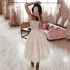 Tea Length Homecoming Dresses, Midi Prom Dress, Kelly Brown, Midi Wedding Dress, Mini Prom Dresses, Graduation Party Dresses, Mini Homecoming Dresses, Formal Ball Gown, Tulle Homecoming Dress