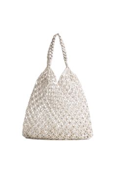 Goodnight Macaroon 'Nadia' Woven Net Shoulder Bag (5 Colors) Woven Measurements: W 10cm, H 36cm, L 36cm Handle: 18cm Please contact our Customer Services team if you need more information on this bag. Elegant Cream Beach Bag For Everyday Use, Elegant Cream Beach Bag, Elegant Beach Bag With Adjustable Strap For Shopping, Elegant Cream Tote Beach Bag, Elegant Cream Beach Bag For Daily Use, Elegant Satchel Beach Bag, Elegant Beach Bag With Adjustable Strap, Elegant White Hobo Bag For Summer, Elegant White Shoulder Beach Bag