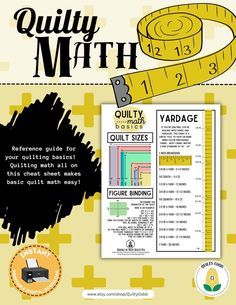 a poster with the words quality math on it and an image of a measuring tape