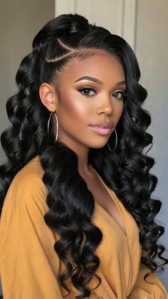 👑 Sophisticated Black Woman Hairstyle Ponytails Prom Hairstyle Ideas | Magnificent Essence 💁‍♀️💖 Glamorous Ponytail, Black Woman Hairstyle, Prom Hairstyle Ideas, Prom Tips, Effortless Waves, Prom Hairstyle, Hairstyles Prom, Hair Maintenance Tips, Polished Hair