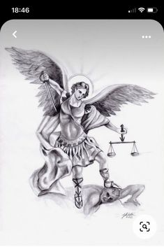 Gabriel Tattoo, Airborne Tattoos, Archangel Michael Tattoo, St Michael Tattoo, Michael Tattoo, Angelic Symbols, Airborne Ranger, Archangel Tattoo, Army Airborne