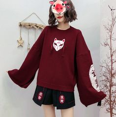 Black Fox Sweater And Shorts Set PN2344 ●Material:cotton ●Size: ●Sweater: length 59 cm bust 106 cm shoulder 70 cm sleeve 46 cm ●Shorts: S:Length 41 cm waist 64 cm hipline 92 cm M:Length 42 cm waist 68 cm hipline 96 cm L: Length 43 cm waist 72 cm hipline 100 cm XL:Length 44 cm waist 76 cm hipline 104 cm (Please allow 1-3cm differs due to manual measurement.As different computers display colors differently,the color of the actual may vary slightly from the above images.Thanks for your understanding.) ●About Shipping: We attach great importance to the orders of each customer and parcel delivery. 1.Processing time: 2-3 business days. 2.Shipping time: 10-15 business days to US, please allow 3-4 weeks shipping to other country.(Shipping times can be affected by variable customs clearance times o Harajuku Long Sleeve Winter Sweater, Harajuku Style Long Sleeve Winter Sweater, Winter Harajuku Style Long Sleeve Sweater, Stretch Cotton Winter Sweater, Harajuku Style Winter Sweater, Harajuku Style Long Sleeve Cotton Sweater, Oversized Cotton Harajuku Sweater, Oversized Harajuku Cotton Sweater, Harajuku Crew Neck Fall Tops