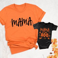 "Mama Is My Boo Shirt, Matching Halloween Shirt, Halloween Mom Shirts, Kids Halloween Shirt, Family Halloween Tee, Ghost Shirt, Spooky Shirt Hello, Thanks for your support. Your gladness comes first and all work is done with LOVE in here. Always keep your support please:) Halloween Mom shirts are branded Bella+Canvas. Halloween Mom Shirt Contents: - Solid colors: %100 Cotton. - Heather colors: %52 Cotton + %48 Polyester * This ultra-soft graphic tee is made from a comfortable cotton-poly blend t Halloween Shirts Kids, Halloween Moms, Boo Shirts, Soft Graphic, My Boo, Matching Halloween, Ghost Shirt, Family Halloween, Kids Halloween