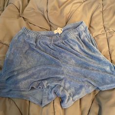 Never Worn Towel Shorts, Color Blue, Womens Shorts, Fast Delivery, Full Service, Women Shopping, Blue, Color