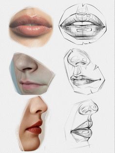 some different types of facial expressions and their corresponding parts are shown in this drawing technique