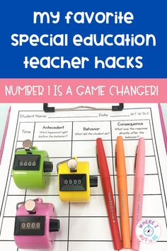 the number is a game changer for my favorite special education teacher hacks