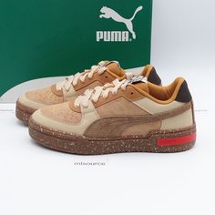 Us Size 10 Men's Puma Ca Pro Se Cafe Sneakers 389548-01 Tan/Brown - Brand New In Box, Box Is Lightly Damaged. We Only Sell 100% Genuine Products, Sourced From Major Retailers. Sporty Brown Skate Shoes With Perforated Toe Box, Brown Low-top Skate Shoes For Sports, Brown Mid-top Sneakers With Speckled Midsole, Brown Mid-top Skate Shoes With Gum Sole, Brown Sports Sneakers With Speckled Midsole, Brown Lace-up Skate Shoes With Perforated Toe Box, Sporty Brown Sneakers With Speckled Midsole, Brown Skate Shoes With Round Toe For Sports, Brown Round Toe Skate Shoes For Sports