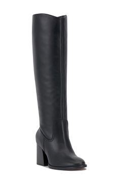 Vince Camuto Leila Block Heel Knee High Boot | Nordstrom Formal Platform Boots With Block Heel, Formal Tall Platform Boots With Block Heel, Formal Tall Boots With Stacked Heel, Classic Knee-high Boots With Stacked Heel, Formal Knee-high Platform Boots With Stacked Heel, Formal Boots With Stacked Heel And High Shaft, Formal High Shaft Boots With Stacked Heel, Formal Tall Knee-high Boots With Stacked Heel, Wide Calf Knee-high Heeled Boots For Formal Events