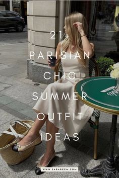 French Girl Summer Aesthetic, How To Dress In Paris In Summer, Paris Looks Outfit Summer, London Summer Outfit Ideas, Paris Summer Outfits 2024, French Summer Style Parisian Chic, Parisian Outfits Summer, Chic Summer Outfits 2024, Sunday Lunch Outfit