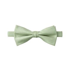 A dusty sage bowtie with a textured matte fabric.  When purchasing this tie, it comes as a set with a matching pocket square Classic Summer Bow Tie With Decorative Bow, Spring Formal Bow Tie With Satin Bow, Classic Summer Bow Ties, Detachable Bow For Formal Spring Occasions, Classic Summer Bow Tie, Summer Formal Ties With Satin Bow, Spring Formal Satin Bow Tie, Dapper Bow Tie Suit Accessories, Elegant Summer Satin Bow Tie