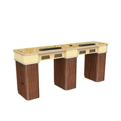 Mayakoba Mayakoba Verona II Double Nail Table Manicure Nail Table - ChairsThatGive Gold Chivari Chairs, Nail Tables, Nail Pedicure, Manicure Tables, Nail Salon Furniture, Nail Table, Pedicure Chairs For Sale, Spa Manicure, Beauty Salon Equipment