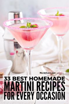 the best homemade martini recipes for every occasion