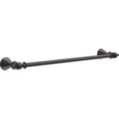 an image of a black towel bar on a white background with no people in it